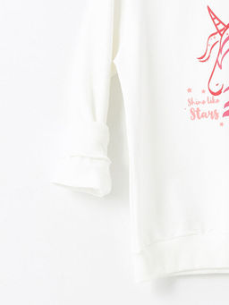 Bisiklet Yaka K?z ?ocuk Sweatshirt - Waikiki фото 2
