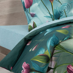 Постельное белье Жизель (поплин DE LUXE) 2 сп. с Евро/Пододеяльник: 1 шт. - 215*175; Простыня: 1 шт. - 215*240; Наволочка: 2 шт. - 70*70; DE LUXE - Артпостель фото 3