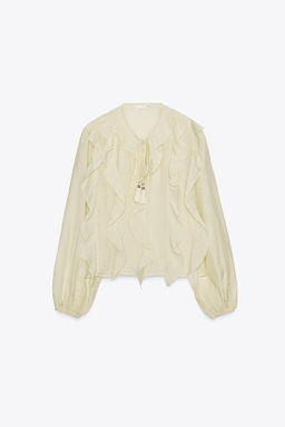 ROMANTIC RUFFLED BLOUSE - Zara фото 10