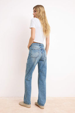 Mavi Yuksek Bel Straight Jeans TWOSS26JE00070 - Trendyolmilla фото 6