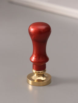 Печать для сургуча с пластиковой ручкой «Буква I на вензеле», 2.5×2.5×6.3 см