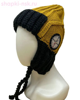 7987 Ушанка для мальчика флис (50-54)