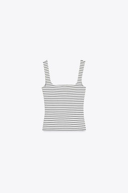 WIDE STRAP VEST TOP - Zara фото 34