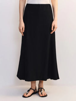 Юбка миди из вискозы и льна ZR2605013502-50 / Zarina