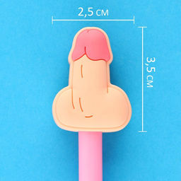 Ручка прикол Сильной и независимой, шариковая, синяя паста, пластик, с резиновым доп.. элементом, 18+ - Simaland фото 3