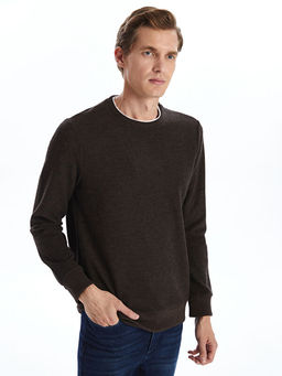 Bisiklet Yaka Erkek Sweatshirt