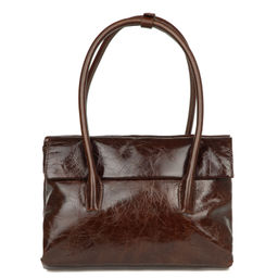 3015 coffee brown, Женская кожаная сумка, Barcelo Biagi