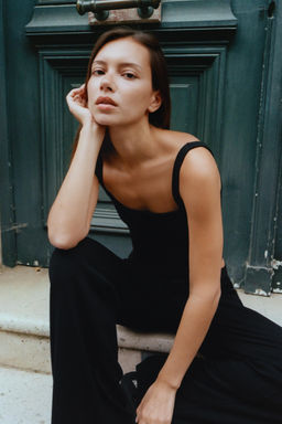 TOP TIRANTES ALGOD?N MODAL / Negro
