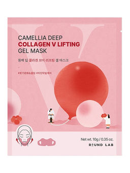 ROUND LAB Гелевая маска для лица / Camellia Deep Collagen V-Lifting, 10 г