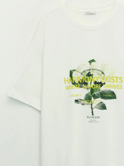 Футболка из хлопка с принтом / Zarina  фото 9