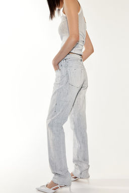 Pantalon de sarga efecto craquelado