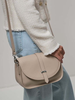 Кожаная сумка Suzy DBR 31110 бежевый жемчуг