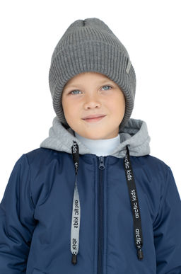 Шапка вязаная меланж