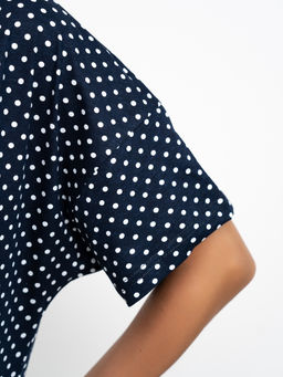 Туника хлопок 100%,синяя