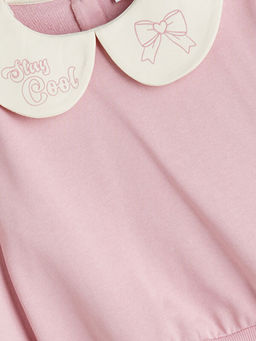 Bebe Yaka K?z ?ocuk Sweatshirt