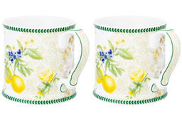 Набор 2 кружек 380 мл 12,3*9*9 см Лимоны NEW BONE CHINA - Elan gallery фото 13