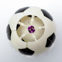 Свеча для торта музыкальная Мяч, бело- чёрная - Simaland фото 5