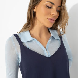 Сарафан , который стройнит, Для важных свиданий (синий) - Charutti фото 3