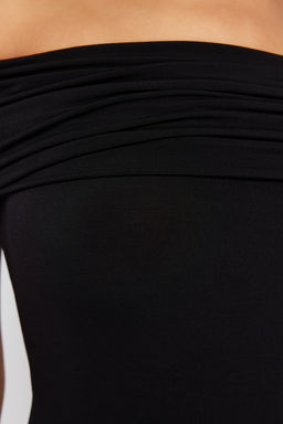 Siyah Vucuda Oturan Orme S?k Abiye Gece Mezuniyet Elbisesi TPRSS24EL00113 - Trendyolmilla фото 5