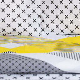 Постельное бельё Этель евро Gray geometry 200х217см,220х240см,50х70см-2 шт, бязь, 125 г/м2  фото 9