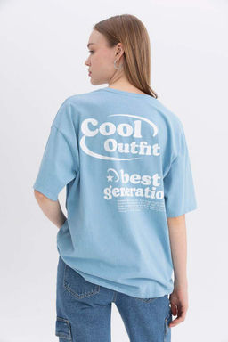 Футболка Cool Oversize с короткими рукавами и принтом на спине