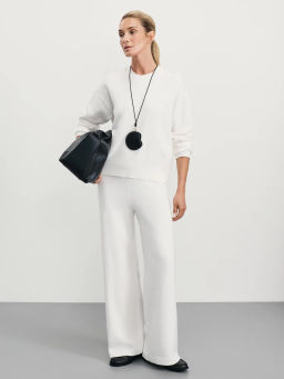 Широкие трикотажные брюки из вискозы / Zarina