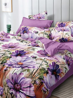 Постельное белье поплин эксклюзив на молнии - Беатрис 1.5 сп. (нав.70х70)