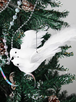 Новогоднее украшение Птица счастья 2 штуки 21 см / SH8931 /уп 500/121870 - Галеонтрейд фото 3