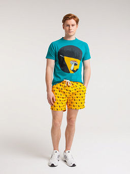 Шорты ЗАПОРОЖЕЦ Myau Aop YELLOW  фото 5