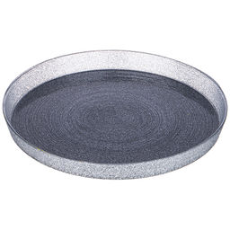 ТАРЕЛКА АКЦЕНТНАЯ MIRACLE BLACK SILVER 21СМ