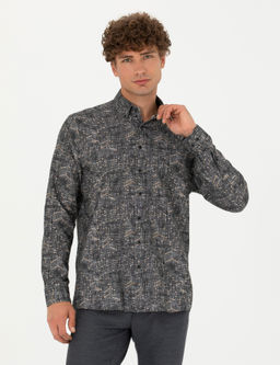 Siyah Regular Fit Uzun Kollu G_mlek