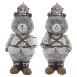 Фигурка декоративная "Медвежонок", L6 W5,5 H13,5 см, 2в.