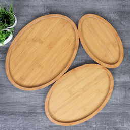 Блюдо сервировочное 3 штуки / WE-607 /уп 36/ 24*34/20*30/14*24 - ГалеонТрейд фото 5