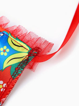 Карнавальный набор «Народная краса»: юбка р-р 40-48, воротник, повязка, цвет красный