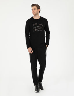 Siyah Regular Fit Sweatshirt - Pierre cardin фото 4