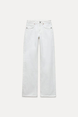 TRF WIDE-LEG MID-RISE FULL LENGTH JEANS - Zara фото 34