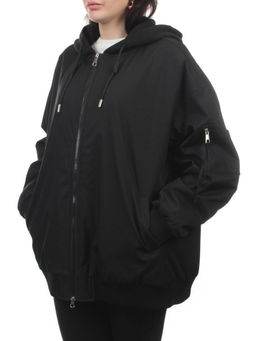 H24-283 BLACK Куртка демисезонная женская (100 гр. синтепон)