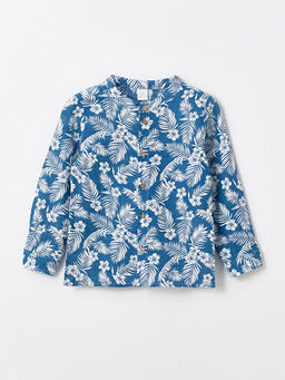 Hakim Yaka Uzun Kol Bask?l? Erkek Bebek G?mlek ve Pantolon 2li - Waikiki фото 2