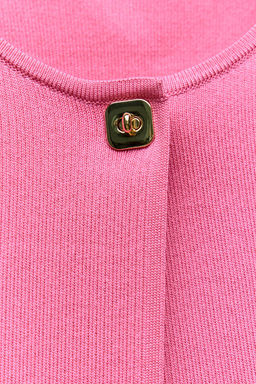 PLAIN KNIT CROPPED CARDIGAN - Zara фото 12