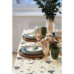 Скатерть пасхальная, Доляна Сhicken farm 180х144 см, 100% хлопок, 164 г/м2  фото 16