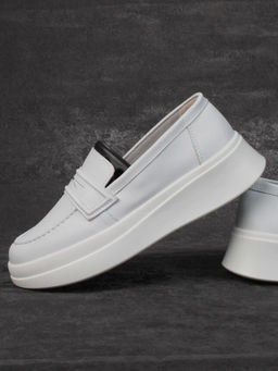 03-PDD171-1 WHITE Полуботинки женские (натуральная кожа)