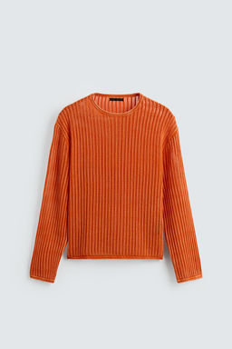 JERSEY ESTRUCTURA LAVADO / Naranja - Zara фото 8