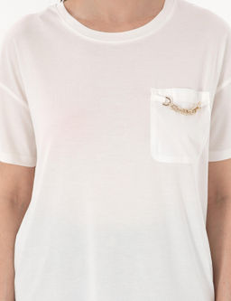 Beyaz Comfort Fit Ti__rt - Pierre cardin фото 6