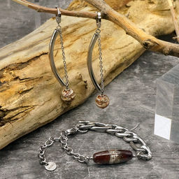 Серьги из муранского стекла BARK LC3418