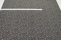 Импорт. хлопок Агапия цв.черный, ш.1.45м, хлопок-100%, 100гр/м.кв - Купава фото 3