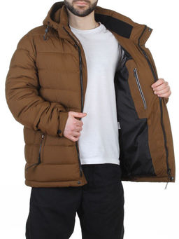 6586 BROWN Куртка мужская зимняя (200 гр. холлофайбер)