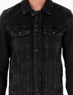 Siyah Slim Fit Jean Ceket - Pierre cardin фото 7