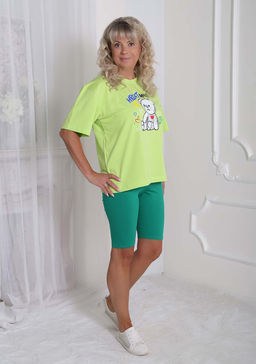 Футболка Руди салатовая - Марлен фото 2