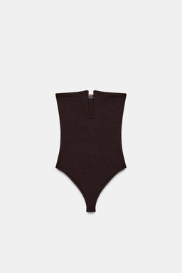 BODY BANDEAU STRETCH / Marr?n oscuro - Zara фото 5