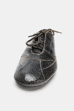 WORN EFFECT LEATHER SHOES - Zara фото 5